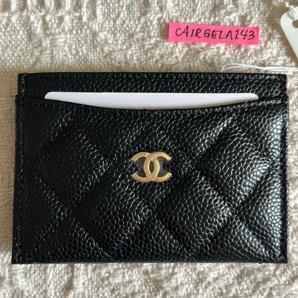 Chanel Card Case Black Caviar REV - Picture 3 of 12